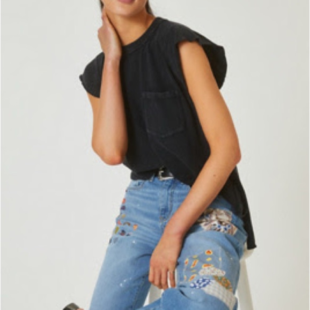 Anthropologie T.La Washed Front - Pocket Tunic